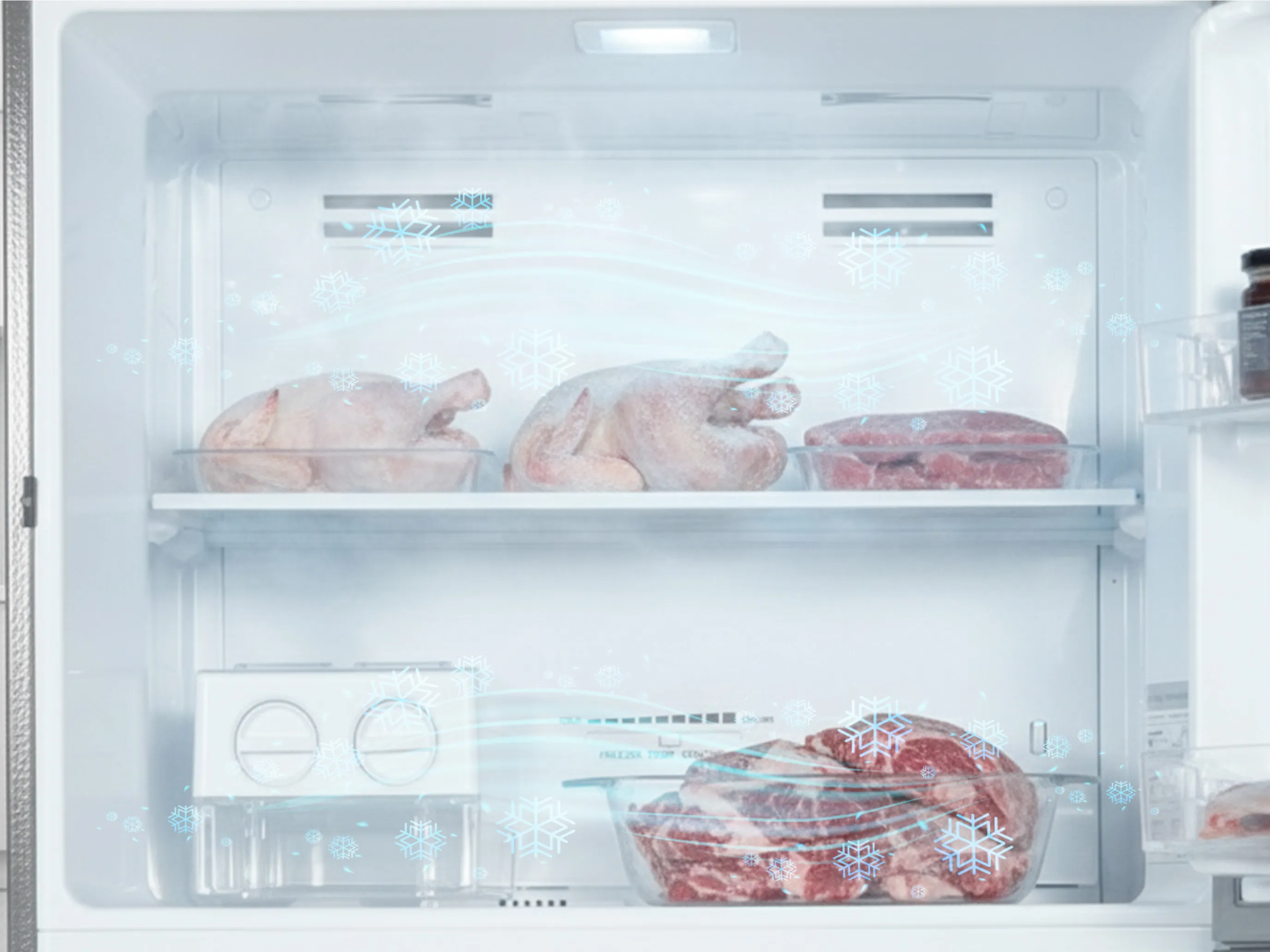 Quick Freeze for Freshness.